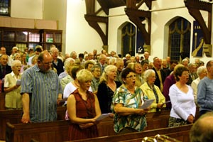 Audience participation in 'Jerusalem'